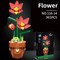 Plant Building Brick Kit - Potted Flower by Wizardi F07N11-20-14(116)